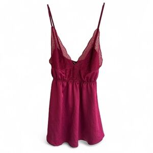 VICTORIA’S SECRET Babydoll Lace Trim Y2K Cami Top Fairy Grunge Whimsigoth Size M